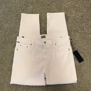 Citizens of Humanity NEW sculpt rocket crop high rise skinny denim jeans 32 pink